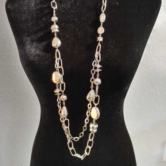 NEW additions by Chico's Silver Necklace - Picture 2 of 4